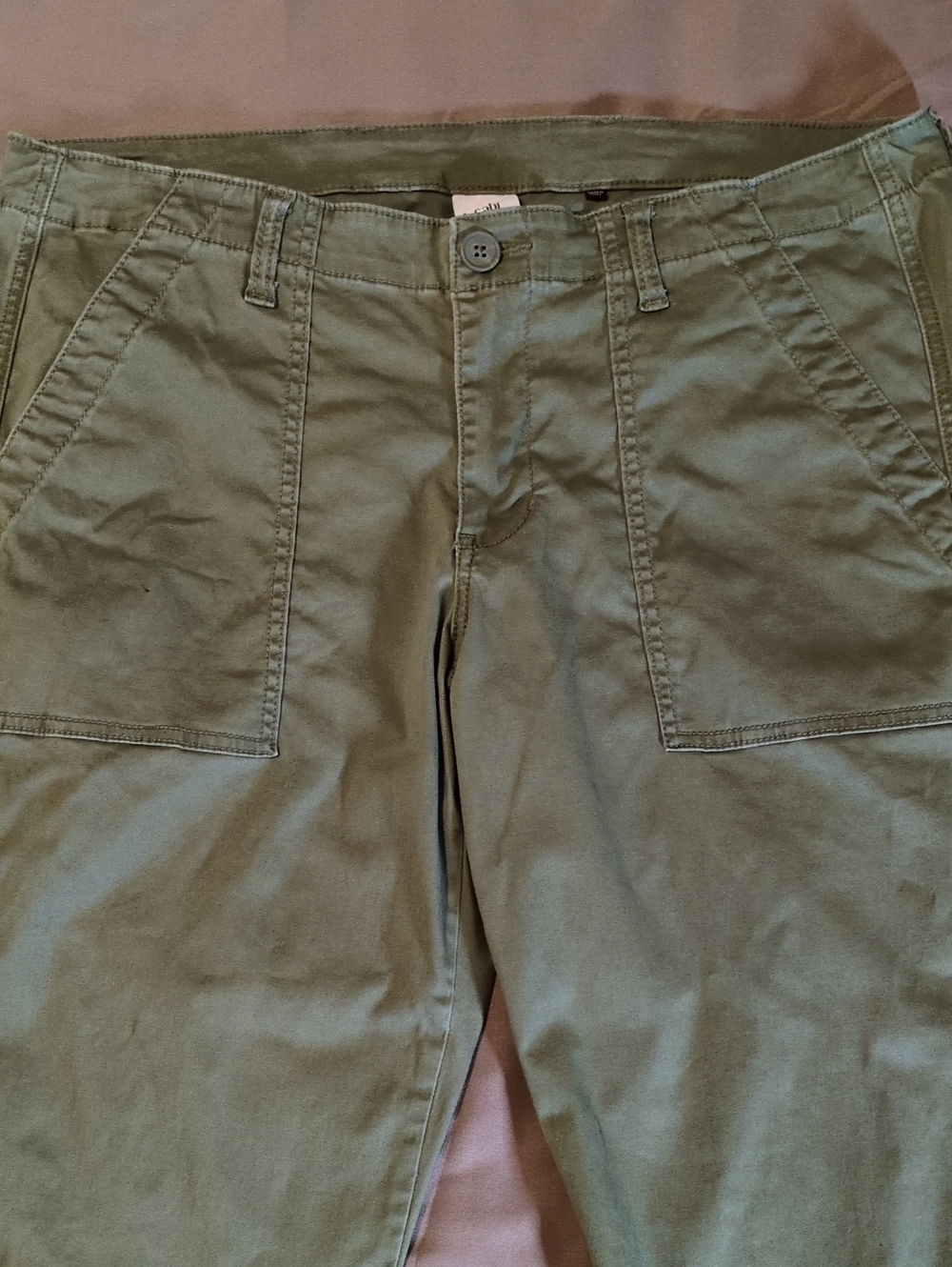 Cabi Women's Olive Green Utility Pants 14